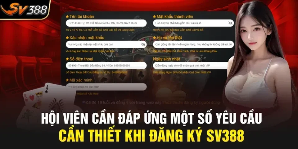 Lưu ý khi đăng ký SV388 để hoàn thiện nhanh gọn
