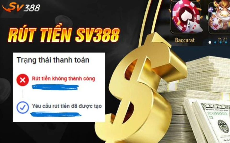 Thông tin ngân hàng dùng rút tiền SV368 phải trùng khớp
